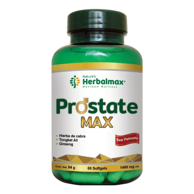 Herbalmax Prostate Max 60 Cápsulas Con Saw Palmetto