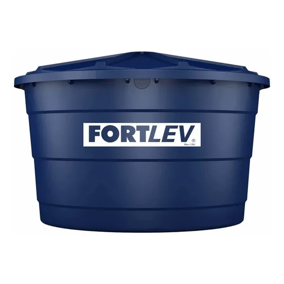 Tanque de agua Fortlev Reservatórios Caixa d'água vertical polietileno 3000L azul de 1.49 m x 2.28 m