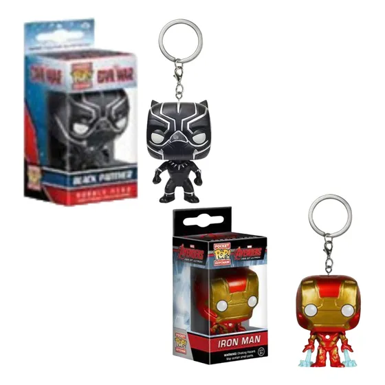 2pzs Llavero Funko Pop Keychain Iron Man Marvel Coleccion