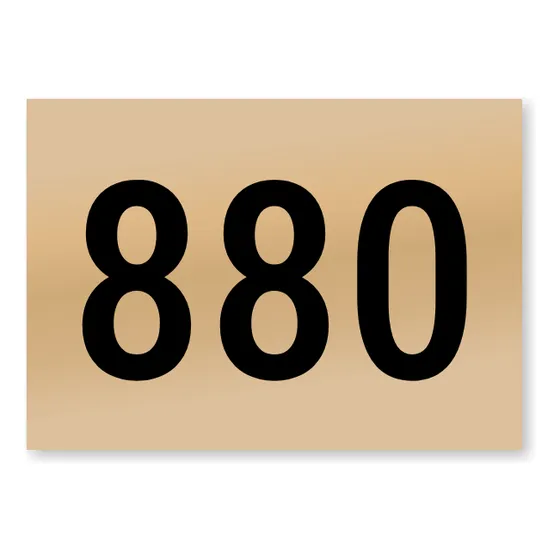 Placa Magnética Número 880 Restaurante 13x9 Gaveta Mdf