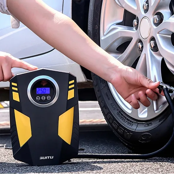 Inflador Eléctrico Para Cauchos De Carro. Compresor De Aire 