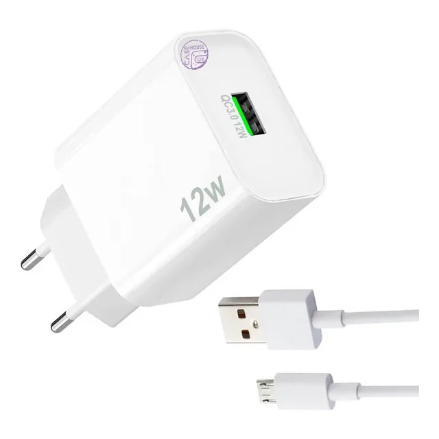 Cargador Ficha Y Cable Micro Usb Para Samsung A03