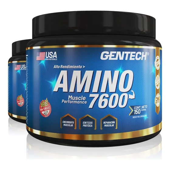Aminoacido Esencial  Amino 7600 150 Cápsulas Gentech