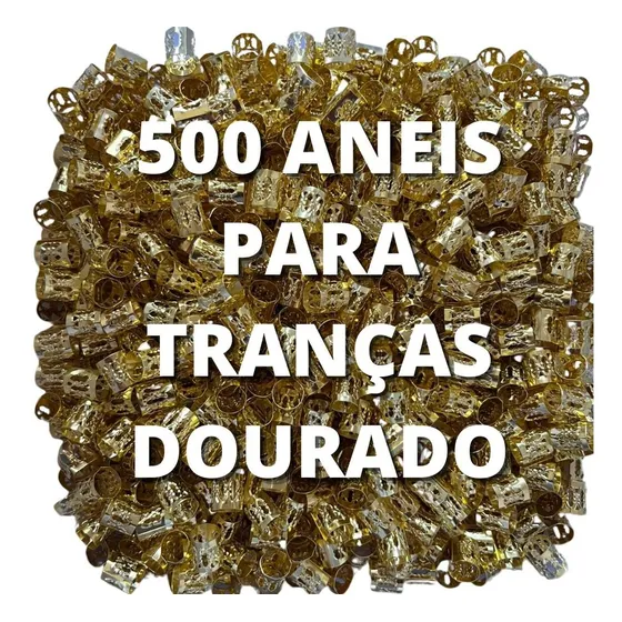 500und Anéis Para Tranças Joia Box Braids Jumbo Atacado 