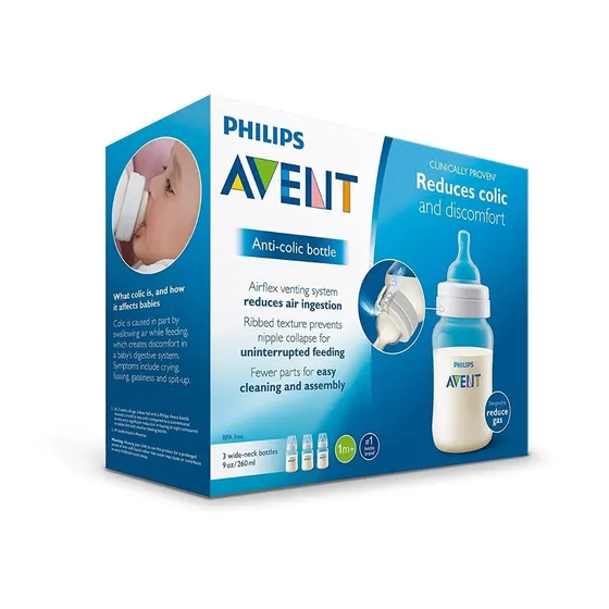Avent Set De 3 Teteros 9 Oz Classic 1m+