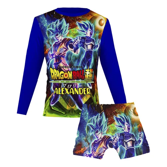Conjunto De Traje De Baño Dragon Ball Niños