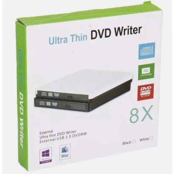 Lector De Dvd Usb3.0, Unidad Óptica Externa Ultrafina