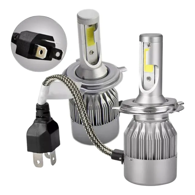 Kit X2 Luces Blancas Fiat Uno Duna Siena Palio H4 Alta Y Baj