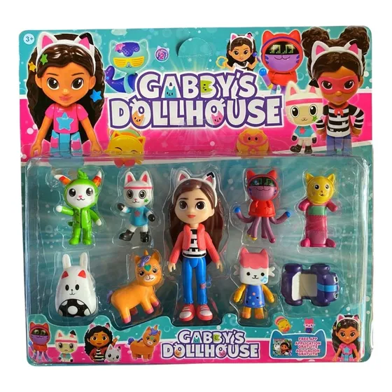 Set Muñecos Gabby-dollhouse Casa De Muñecas Mascotas-impor!!