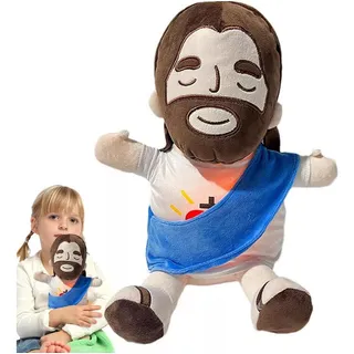 1pcs- Peluche De Jesús Que Respiras Con Música Y Luces-40cm 1pcs- Peluche De Jesús Que Respiras Con Música Y Luces-40cm