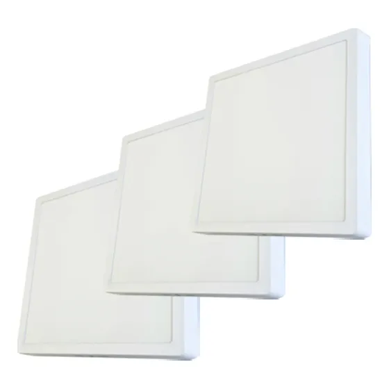 Panel Plafón Led 24w Cuadrado Aplicar Luz Fría Blanco X 3u