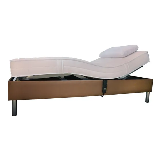 Cama Articulada Eléctrica + Colchón De Látex Natural 90x200