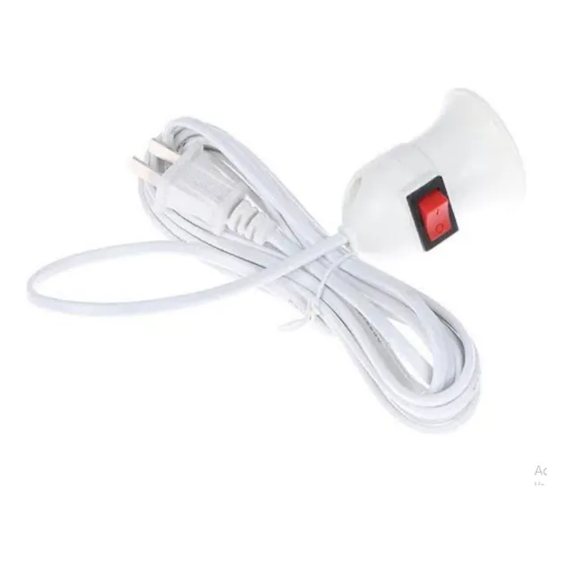 Socket Con Swich Con Cable Extension De 5 Mt. Con Gancho
