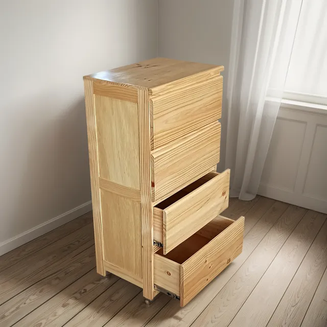 Comoda Alta,madera Pino,modelo A-60