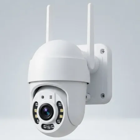 Câmera De Segurança Wifi 1080p Ptz 355° Ip66 Áudio Yoosee Branco