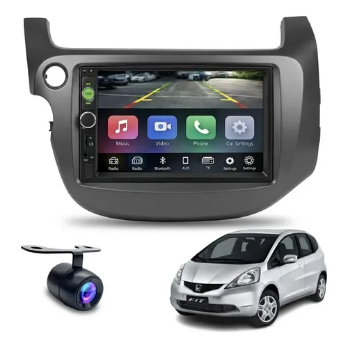Central Multimídia Android Honda Fit G1 2004-2008 4/64g 9p Padrão