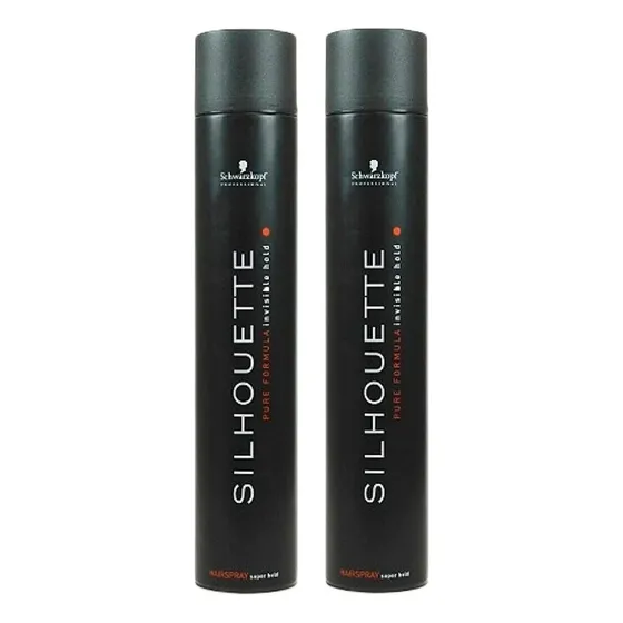 Kit Com 2 Spray Schwarzkopf Silhouette Hair Fixador 500ml