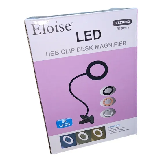 Lampara Paris Nigth Navi Escritorio Uñas Manicu Clip Led Mns