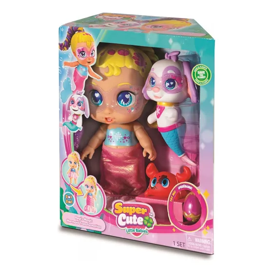 Super Cute Muñeca Regi Sirena Con Accesorios C
