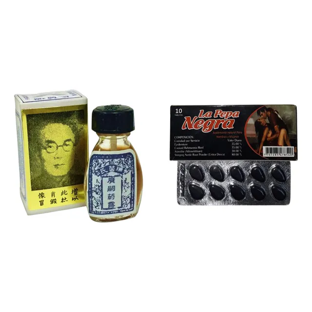 Pepa Negra + Brocha China Potenciador Sexual + Retardante