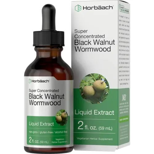 Suplemento Horbäach Black Walnut Wormwood 60 Ml Sin Alcohol