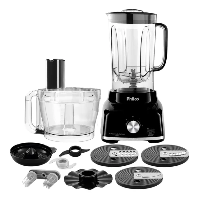 Multiprocessador Philco 1700w 9 Em 1 Com Batedeira