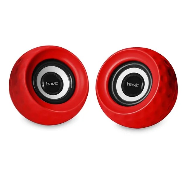 Parlante Con Cable Para Pc Havit Hv-sk486 Rojo