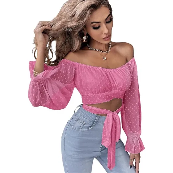 Blusa Camisa Dama Manga Larga