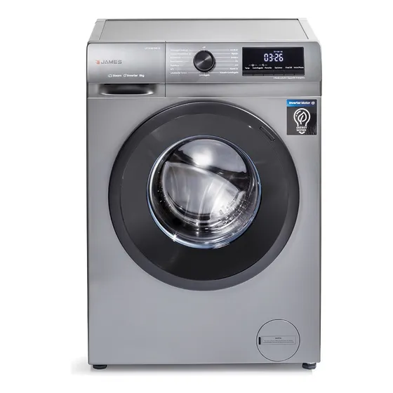 Lavarropas James Inverter LR 8140 INV Inv S 8kg Silver