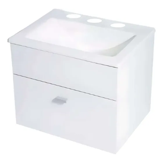 Vanitory Colgante 50cm Con Bacha Moderno Baño Mueble Hogar