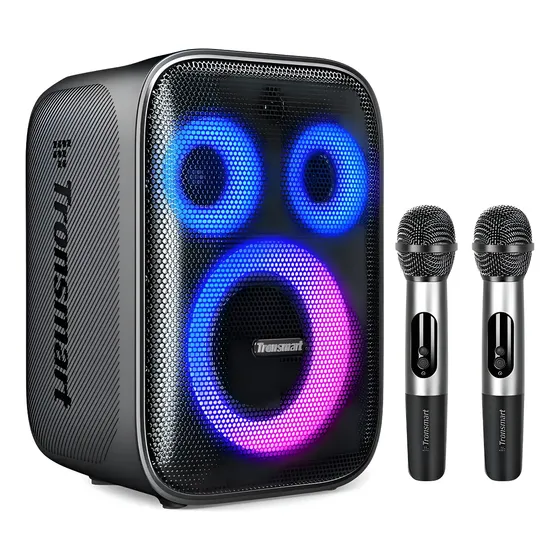 Parlante Tronsmart Halo 200 120w Con Dos Micrófonos Color Negro | Cuotas sin interés