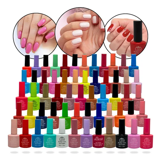 Kit 20 Esmaltes Em Gel Variados Unhas Seca Cabine