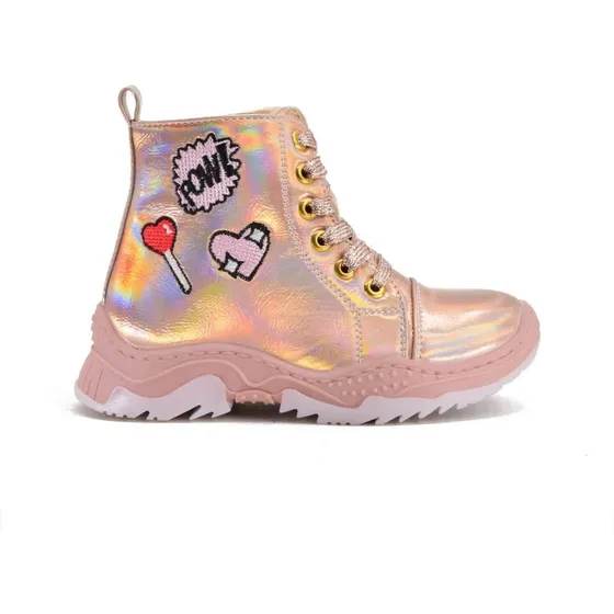 Calzado Champion Bota Brillo Sticker Guga Para Niños