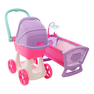 Carriola Mecedora Y Cuna Para Muñecas Prinsel Resistente 4004 Carriola Mecedora Y Cuna Para Muñecas Prinsel Resistente 4004