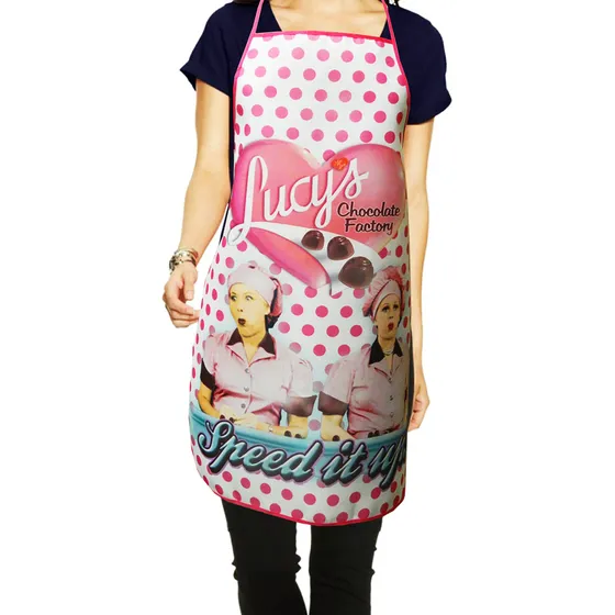 Delantal Cocina Poliester I Love Lucy Chocolate Factory