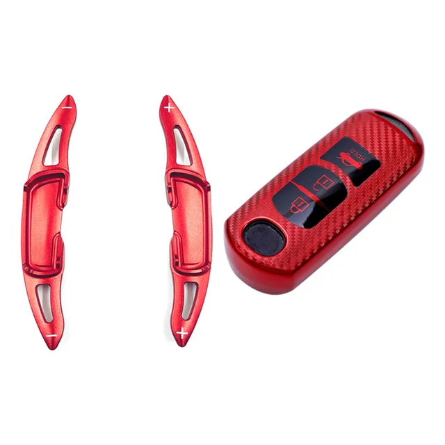 Paleta De Cambios De 2 Piezas (roja) Para Mazda 3 6 Axela At