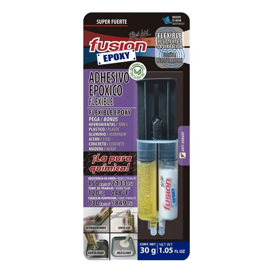 Adhesivo Epoxy Liquido Fusion Flexible 30gr