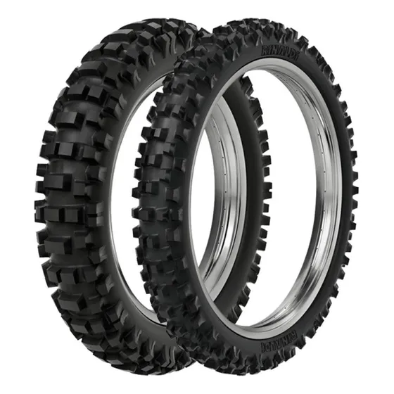 Par Pneu Trilha Crf230 100/100-18 + 80/100-21 Rmx35 Rinaldi