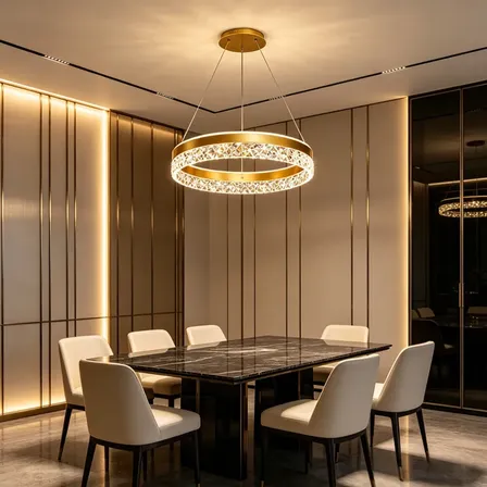 Luminária Suspensa Decorativa Moderna Tricolor, 64 W 110v - 220v Dourado