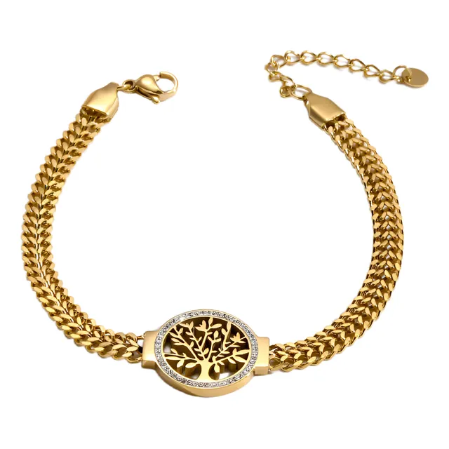Pulsera Árbol De La Vida Acero  Quirúrgico