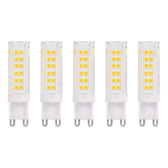 Pack 5 Ampolletas Led G9 7 Watts Luz Cálida/fría - Sumatel