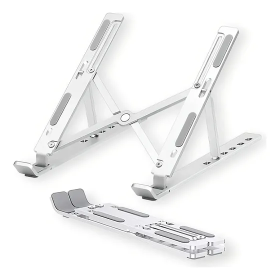 Soporte plegable ajustable de aluminio para portátil