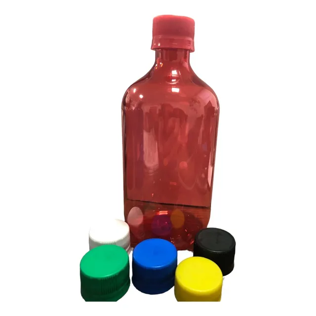 Botella Roja De 500ml Con Tapa Rosca (pack X 10)