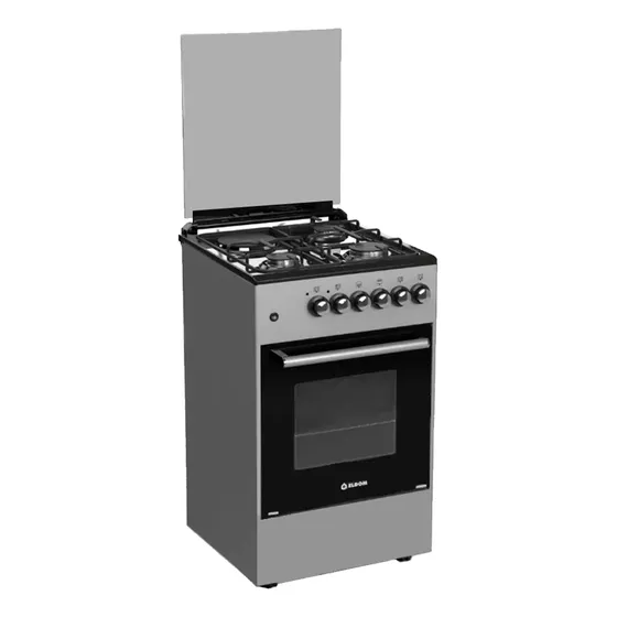 Cocina Europea Combinada Horno Eléctrico 3h A Gas + 1 Disco