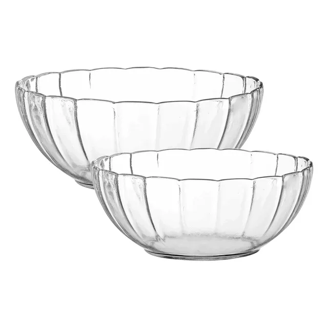 Set X 2 Ensaladera Bowl 17-20 Cm Vidrio Primavera Rigolleau 
