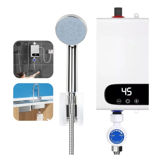 Calentador De Agua Instantáneo Eléctrico Con Táctil 3500w