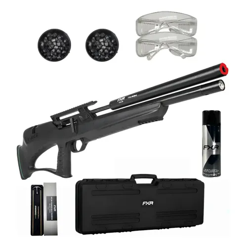 Carabina Pcp Rossi T-rex Bullpup 6,35 Big Bore + Capa Fxr Preto