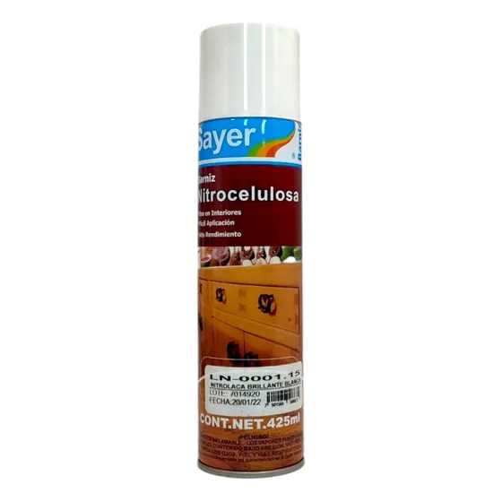 Nitrolaca Brillante De Color Sayer 425 Ml