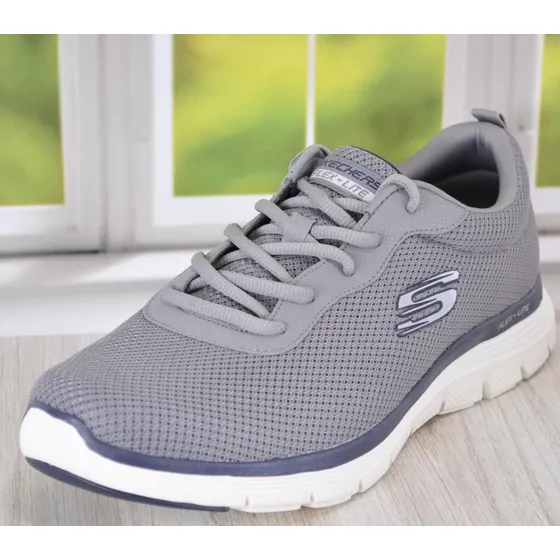 Zapatillas Skechers Hombre Flex Lite Memory Foam Gris