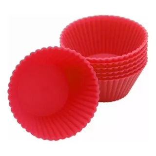 Kit 12 Formas Silicone Cupcake Forminhas Cupcake Bolo Muffin Kit 12 Formas Silicone Cupcake Forminhas Cupcake Bolo Muffin